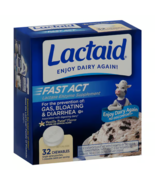 Lactaid Fast Act Lactase Enzyme Supplement Vanilla Twist 32 Chewables - $12.86