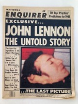 National Enquirer Tabloid December 30 1980 John Lennon The Untold Story - £18.98 GBP