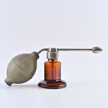 Vintage Nasal Throat Atomizer Eagle Brand Medical Spray Bottle Amber Glass - £14.16 GBP