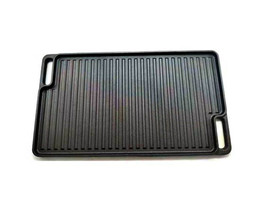 Double Sided Cast Iron Griddle Plate - Replacement Easy To Cl EAN Gas Grill - £17.81 GBP