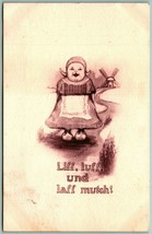 Olandese Fumetto Live Laugh Love Liff Luff Laff Mutch 1911 DB Cartolina I11 - £5.19 GBP