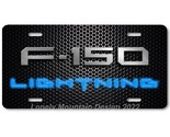 Ford F-150 Lightning Inspired Art on Mesh FLAT Aluminum Novelty License ... - £12.73 GBP