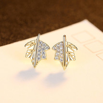 Cold Wind Earrings Metal Wind S925 Silver Earrings Maple Leaf Aesthetic  - £12.77 GBP