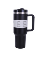 40oz Insulated Tumbler w Straw Handle & Lid – Stainless Steel, Hot & Cold Drinks - $32.00