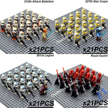 21pcs Star Wars 501st Legion 327th Star Corps 212th Attack Battalion Minifigures - £26.06 GBP