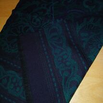 FORECASTER OF BOSTON LOVELY BLACK/TEAL RECTANGULAR ACRYLIC SCARF-JAPAN-6... - $11.99