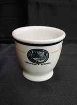 Rare Brunswick Springs Hotel Vermont Custard Egg Cup Bloomfield VT Strat... - $186.64