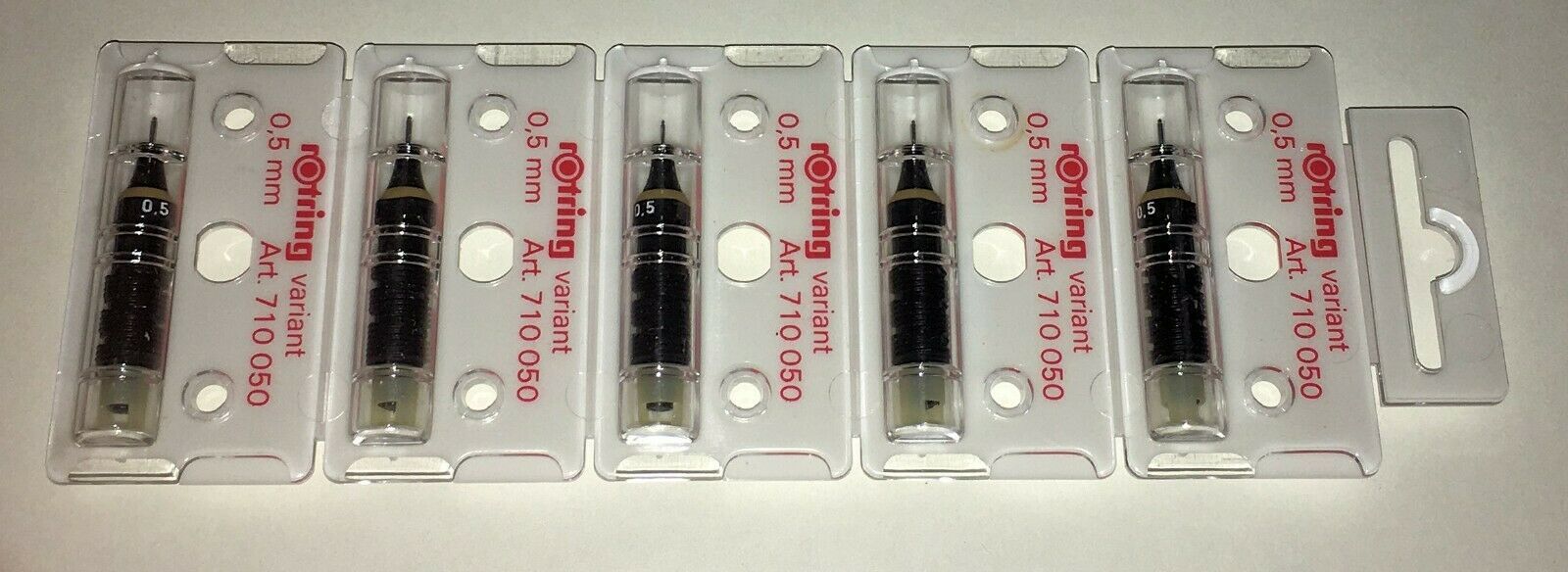 LOT 5 pieces Rotring Variant 0.5 0,5 nib NEW NIB NOS - $22.50