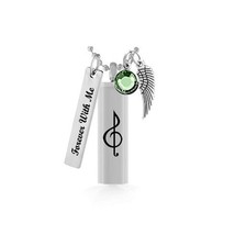 Clef Note Cylinder Pendant Urn - Love Charms Option - £23.73 GBP