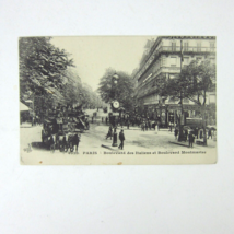 Postcard Paris France Boulevard des Italiens &amp; Montmartre Antique RARE - £4.71 GBP