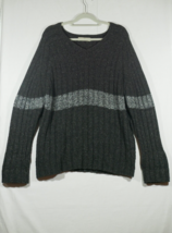 Vintage NOBA Sweater XXL Black Gray Made In Italy 90 Grunge - £19.57 GBP