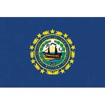 New Hampshire Flag with Grommets 2ft x 3ft - $13.81