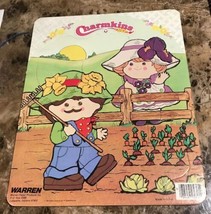 CHARMKINS Farm Garden 13 3/4&quot; X 11&quot; frame tray puzzle Warren Indiana 1983 Hasbro - £14.59 GBP