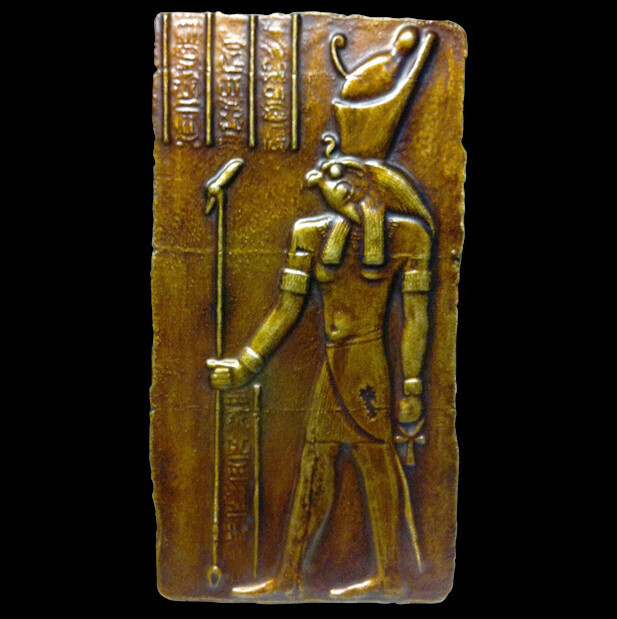 Ancient Egyptian God Horus sculpture Relief plaque replica reproduction Item image 2