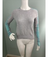 Lisa Todd Women&#39;s Crew Neck Long Sleeve Frayed Cuff Sweater Size XS - $13.45