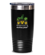 20 oz Tumbler Stainless Steel Insulated Funny My favorite plant is the Nuclear  - £25.91 GBP