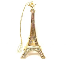 2009 Eiffel Tower Danbury Mint Christmas Ornament 23k Gold Plated - £71.90 GBP