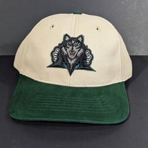 Khaki and Green Wolves Hat With M Logo Beige Adjustable Strap Back Richa... - $20.11