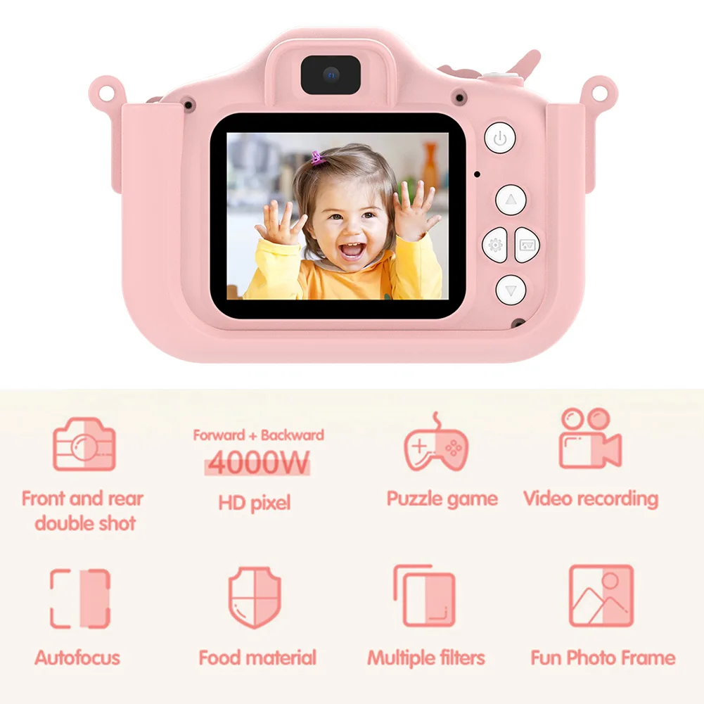 Digital Camera 1080P HD 2.0 Inch Screen Children Camera USB Rechargeable with - £14.30 GBP+