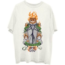 Nightmare Before Christmas Flames Pumpkin King Official Tee T-Shirt Mens Unisex - £24.38 GBP