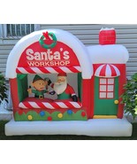 *G) Gemmy Santa&#39;s Workshop Holiday Inflatable Outdoor Christmas Decoration - $136.52 CAD