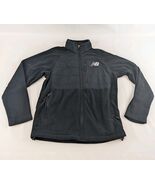 New Balance Men’s Full Zip Fleece Jacket Sz S Black Polartec Outdoor War... - $27.92