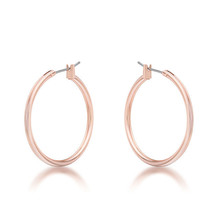 Small Rosegold Hoop Earrings - $21.99