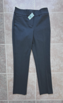 Ann Taylor The Straight Mid Rise Full Length Charcoal  Pant Women size 00 p - £64.98 GBP