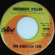 The Kingston Trio - Greenback Dollar / The New Frontier [7&quot; 45 rpm Single] - $64.81 MXN