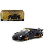 RWB 997 Black with Gold Wheels and Stripes "Hobby64" Series 1/64 Diecast - $39.00