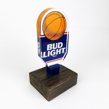 Vintage Bud Light Beer Basketball Lucite Acrylic 6.5&quot; Short Mini Tap Handle Knob - £13.32 GBP