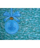 Painting Glass Ball Ornament Spruce Original Signed Art Christmas Decora... - $734.09 MXN