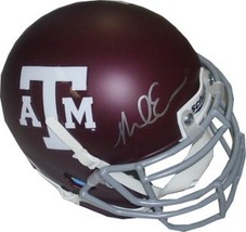 Mike Evans signed Texas A&amp;M Aggies Authentic Schutt Maroon Matte Mini Helmet (si - £108.27 GBP