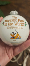 WDW Disney World Merriest Place In The World Ornament 10&quot; Round ~ minor ... - $9.90