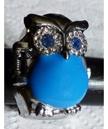 Bozhi Owl Turquoise Jelly Belly Quartz Watch Ring - £7.82 GBP