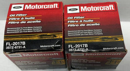 Motorcraft FL2017B Engine Oil Filter New 3S7Z-6371-A 2 Packs - £9.75 GBP