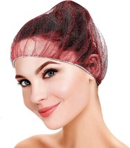 100 pcs Red Nylon Disposable Honeycomb Style Hair Nets 21&quot; - £17.05 GBP
