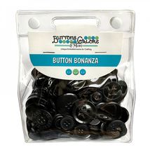 Buttons Galore Button Grab Bag Bonanza Collection Black - $10.53