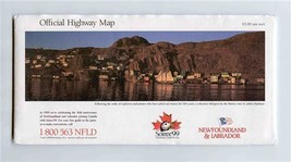 Official Highway Map Newfoundland &amp; Labrador Soiree 99 - £9.34 GBP