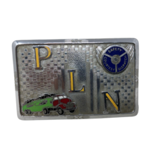 VTG Deco PLN Newton Transportation Transporting Cars Belt Buckle By Hook... - £39.56 GBP