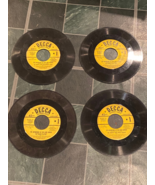 4 Vintage Decca Lone Ranger Small Story (45 RPM) Records No Sleeves/Loos... - $27.15 CAD