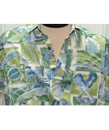 Mens L Bishop St Short Sleeve Shirt Hawaiian Vintage ukelele turtle surf... - $289.81 MXN