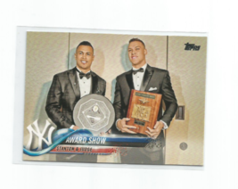 Stanton &amp; Judge 2018 Topps Series 2 &quot;Award Show&quot; Checklist Card #389 - £4.01 GBP