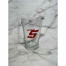 Large Heavy Snap On Tools Glass Beer Drink Pitcher 9&quot; Tall Full Size Man... - £14.15 GBP