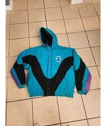 Vintage 90s Charlotte Hornets puffer jacket Size XL  - $154.37 CAD