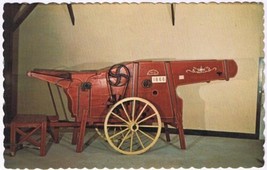 Postcard Threshing Machine Huron County Pioneer Museum Goderich Ontario - £3.93 GBP