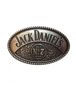 Jack Daniels No. 7 Metallic Oval Belt Buckle Silver - $36.98