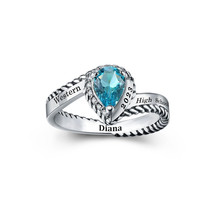 Women&#39;s class ring fully customized for high school and college sterling... - £64.59 GBP
