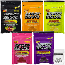 Jelly Belly Sports Beans Bulk Pack of 5 Bags - 5 Bags of Jelly Beans Ene... - £14.21 GBP
