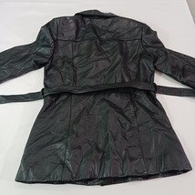 Outbrook Women's Jacket Black Belted Fit Genuine Leather Button Jacket Sz Small image 15